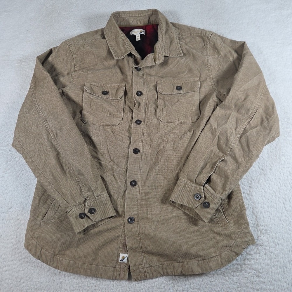 Fundamental Coast Los Angeles Shirt‎ Jacket Men's Medium Flannel Lined Button Up